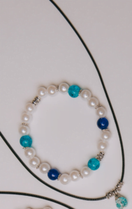 Ensemble collier et bracelet turquoise