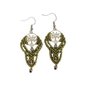 Boucles doreilles Liberte verte