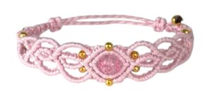 bracelet boheme rose