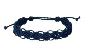 bracelet feuilles bleu fonce
